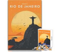 1000 Piece Jigsaws for Teenagers Puzzle Rio De Janeiro Brazil Educational Family Game Enhance Memory Birthday Gifts Size 38x52cm