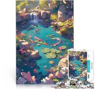 1000 Piece Jigsaws for teenagers Puzzle River Koi Fish Garden Educational Games is ideal as a gift for the whole family 50x70cm