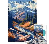 1000 Piece Jigsaws for Teenagers Puzzle Rocky Mountain National Park Practical Game Addictive Toys to Cultivate Patience Great Gifts Tough Challenge (size 38x52cm)