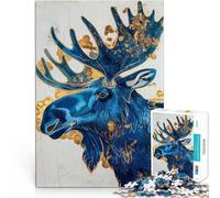 1000 Piece Jigsaws for teenagers Puzzle Royal Moose Lernspiel-Herausforderungsspielzeug Lustiges Geschenk52x38cm