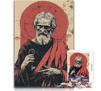 1000 Piece Jigsaws for Teenagers Puzzle Saint Peter Illustration with Key Enhance Memory Practical Game for 14+ Puzzle Game Offered (size 50x75cm)