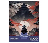 1000 Piece Jigsaws for Teenagers Puzzle Samurai Japanese Landscape Jigsaw for Adults Relaxing Games Precision Cutting Difficult And Challenge 38x26cm/1000pcs