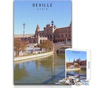 1000 Piece Jigsaws for Teenagers Puzzle Seville Educational Family Game Enhance Memory Birthday Gifts Size 50x75cm