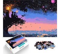 1000 Piece Jigsaws for teenagers Puzzle Silhouettes in the Night Sky Präzisionsschnitt Heimdekoration38x26cm