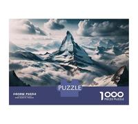 1000 Piece Jigsaws for Teenagers Puzzle Snow-Capped Mountain Range-1 Puzzle for Adults Brain Teaser Game Birthday Present Parent-child Interaction 70x50cm/1000pcs