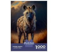1000 Piece Jigsaws for Teenagers Puzzle Spotted Hyena Oil Paint Adult Jigsaw Hands-on Game Pattern Assembly for Is Ideal As A Gift 70x50cm/1000pcs