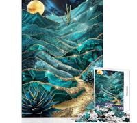 1000 Piece Jigsaws for Teenagers Puzzle Starry Night Gold Desert Shared Interactive Home Fun Time Special Festive Idea (38x52cm)