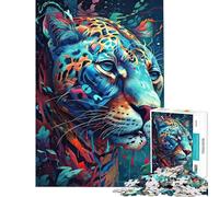 1000 Piece Jigsaws for Teenagers Puzzle The Attentive Jaguar Puzzle for Adults Hands-on Game Staycation Kill Time for Is Ideal As A Gifts (Size 38x52cm)