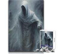 1000 Piece Jigsaws for Teenagers Puzzle The White Phantom Ghost Educational Games Precision Cutting Anti-Stress Toys Size 38x52cm