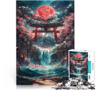 1000 Piece Jigsaws for teenagers Puzzle Torii Gate Waterfall Spielspielzeug Angebot als Geschenk für die ganze Familie75x50cm