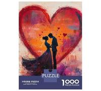 1000 Piece Jigsaws for Teenagers Puzzle Valentines Day Love Puzzle for Adults Brain Teaser Game Birthday Present Parent-child Interaction 52x38cm/1000pcs