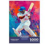 1000 Piece Jigsaws for Teenagers Puzzle Vibrant Cricket Artistry -3 Puzzle for Adults Brain Teaser Game Birthday Present Parent-child Interaction 52x38cm/1000pcs