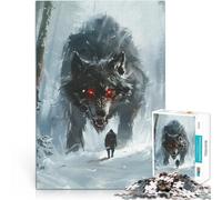 1000 Piece Jigsaws for teenagers Puzzle Viking Fenrir Wolf Challenging To Complete But Fun And Humorous deal as gifts for the whole family 50x70cm