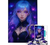 1000 Piece Jigsaws for Teenagers Puzzle Violet Bloom Fairy Help The Brain Exercise Difficult Challenge Relax Games for Ages 14 And over (38x52cm)