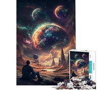 1000 Piece Jigsaws for Teenagers Puzzle Watching Cosmos Help The Brain Exercise Difficult Challenge Relax Games for Ages 14 And over (38x26cm)