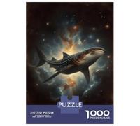 1000 Piece Jigsaws for Teenagers Puzzle Whale Shark in Galaxy Adult Jigsaw Hands-on Game But Fun And Humorous Parent-child Interaction 70x50cm/1000pcs