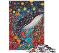 1000 Piece Jigsaws for Teenagers Puzzle Whale's Underwater Dream Impossible Game Difficult Hard Anti-Stress Toys Stress Reduction Gifts Size 75x50cm