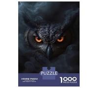 1000 Piece Jigsaws for Teenagers Puzzle Wild Owl Halloween Puzzle for Adults Brain Teaser Game Birthday Present Parent-child Interaction 70x50cm/1000pcs