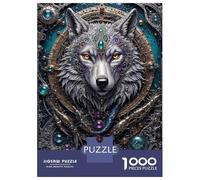 1000 Piece Jigsaws for Teenagers Puzzle Wolf Engine Portrait Jigsaws for Adults Family Game Presents for Women Difficult And Challenge 38x26cm/1000pcs