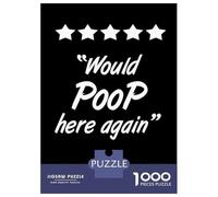 1000 Piece Jigsaws for Teenagers Puzzle Would Poop Here Again (4) Jigsaw for Adults Relaxing Games Precision Cutting Difficult And Challenge 38x26cm/1000pcs