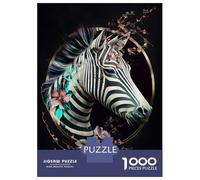 1000 Piece Jigsaws for Teenagers Puzzle Zebra Cherry Flowres Adult Jigsaw Hands-on Game Pattern Assembly for Is Ideal As A Gift 52x38cm/1000pcs