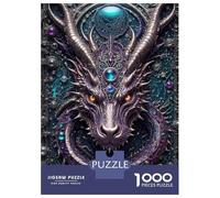 1000 Piece Jigsaws for Teenagers Quantum Dragon Portrait Adult Jigsaw Hands-on Game Difficult Challenge Gifts for Friends And Family 70x50cm/1000pcs