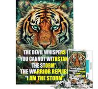 1000 Piece Jigsaws for Teenagers Quotes The Devil Whisper Jigsaw Puzzles for Teenagers Precision Cutting Educational Challenge Birthday Present, Gifts, (Size 38x52cm)