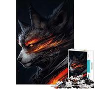1000 Piece Jigsaws for Teenagers Rage of The Wolf Brain Teaser Game Challenging Game Toys Great Gifts And Toys Home Decoration (Size 75x50cm)