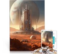 1000 Piece Jigsaws for teenagers Red Planet Mars Cityscape Familienspiel für und Wunschliste mit dem Weihnachtsmann75x50cm