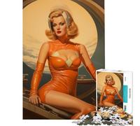 1000 Piece Jigsaws for Teenagers Retro Futuristic Valkyrie for Educational Game Challenge Toy Relax Games Presents for Women Great Gifts (Size 38x26cm)