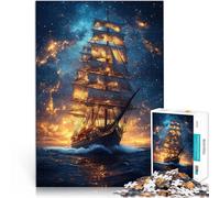 1000 Piece Jigsaws for teenagers Sailing Through the Stars~ Entspannungsspiele Heimdekoration Spielzeug38x26cm