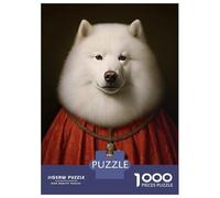 1000 Piece Jigsaws for Teenagers Samoyed The Pope Teenager Puzzles Relaxing Games Pattern Assembly Gifts for Friends And Family 38x26cm/1000pcs