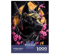 1000 Piece Jigsaws for Teenagers Samurai Boxer Dog Adult Jigsaw Hands-on Game Difficult Challenge Gifts for Friends And Family 52x38cm/1000pcs