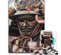 1000 Piece Jigsaws for Teenagers Samurai Warrior Closeup Beautiful Design Game Presents for Women Gifts Ideas (50x75cm)