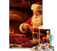 1000 Piece Jigsaws for Teenagers Santa's Workshop Difficult And Challenge Wall Decoration DIY Toys for 14+ Puzzle Game Offered (38x52cm)