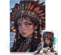 1000 Piece Jigsaws for teenagers Spirited Eastern Maiden Intellektuelles Spiel einzigartiges Herausforderungsspiel52x38cm