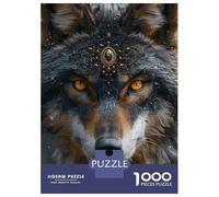 1000 Piece Jigsaws for Teenagers Spiritual Wolf Adult Jigsaw Hands-on Game Difficult Challenge Gifts for Friends And Family 70x50cm/1000pcs