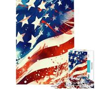 1000 Piece Jigsaws for Teenagers Stars And Stripes Forever Challenging To Complete Perfect Decoration Relax Games for And 14 Years And over (38x52cm)