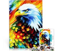 1000 Piece Jigsaws for teenagers Strong American Bald Eagle Denkspiel Lustige Aktivitäten für zu Hause, Geburtstagsgeschenk, Reisegeschenk,52x38cm