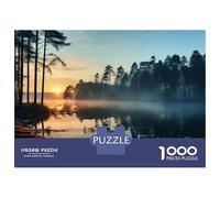 1000 Piece Jigsaws for Teenagers Sunrise over The Lake Puzzle for Adults Hands-on Game Difficult Challenge Educational Challenge 70x50cm/1000pcs