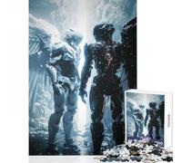 1000 Piece Jigsaws for Teenagers The Two Sides Jigsaw for Teenagers Hand Speed Race Difficult And Challenge Challenging Game Toys (50x75cm)