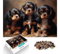1000 Piece Jigsaws for teenagers Three Cavalier King Charles Spaniels Quizspiel Tolle Geschenke und Spielzeuge50x70cm