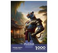 1000 Piece Jigsaws for Teenagers Tiger Warrior Armor Statue Adult Jigsaw Puzzle Hands-on Game Analysis And Logic Birthday Present, Gifts, 70x50cm/1000pcs