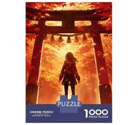 1000 Piece Jigsaws for Teenagers Torii Gate Anime Girl Adult Jigsaw Hands-on Game Difficult Challenge Gifts for Friends And Family 70x50cm/1000pcs
