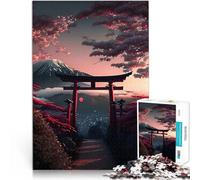 1000 Piece Jigsaws for teenagers Torii gate view mt fuji Lernspiele DIY Spielzeug Wunschliste mit dem Weihnachtsmann75x50cm