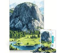 1000 Piece Jigsaws for Teenagers Tranquil Mountain Escape Tight Fit Play Focus Fun Game Leisure Fun Time Christmas Wall Art (38x52cm)