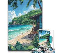 1000 Piece Jigsaws for Teenagers Tropical Paradise Beach Hand Speed Race Great Gift for And from 14 Years And over (size 38x26cm)