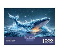 1000 Piece Jigsaws for Teenagers Whale Watching Adventure Puzzle for Adults Hands-on Game Difficult Challenge Educational Challenge 38x26cm/1000pcs