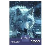 1000 Piece Jigsaws for Teenagers Wild Wolf in The Snow Adult Jigsaw Hands-on Game Difficult Challenge Gifts for Friends And Family 52x38cm/1000pcs