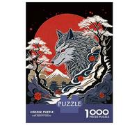 1000 Piece Jigsaws for Teenagers Wolf Japan Adult Jigsaw Hands-on Game Difficult Challenge Gifts for Friends And Family 52x38cm/1000pcs
